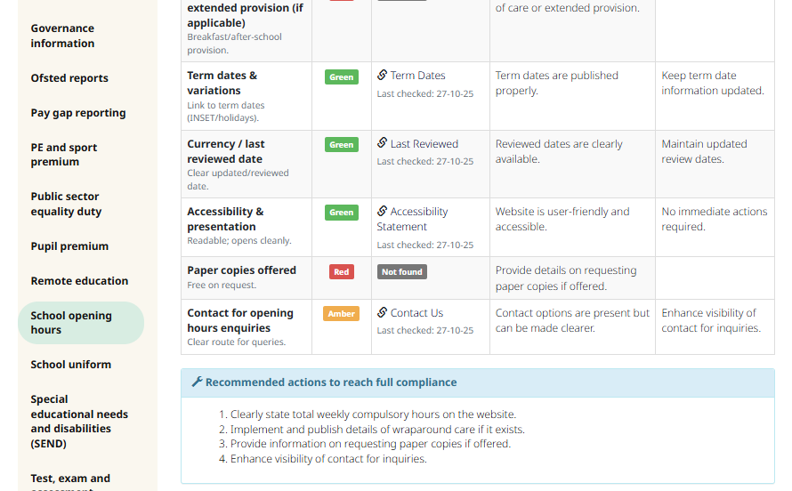 Evidence panel opening PDFs and external links for verification